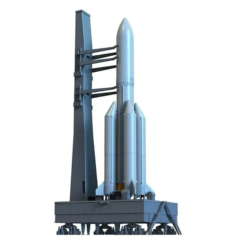 Modello di fabbrica magica 1002 scala 1/200 CZ-5B HLV e piattaforma di lancio MOBILE modello dipinto