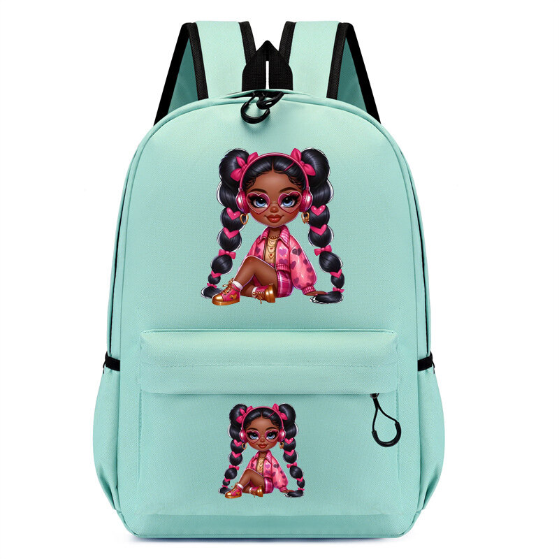 Plecak dziecięcy piękny plecak dziewczyna z Afro plecak do przedszkola dzieci księżniczka plecak dziewczyna podróżna plecak szkolny