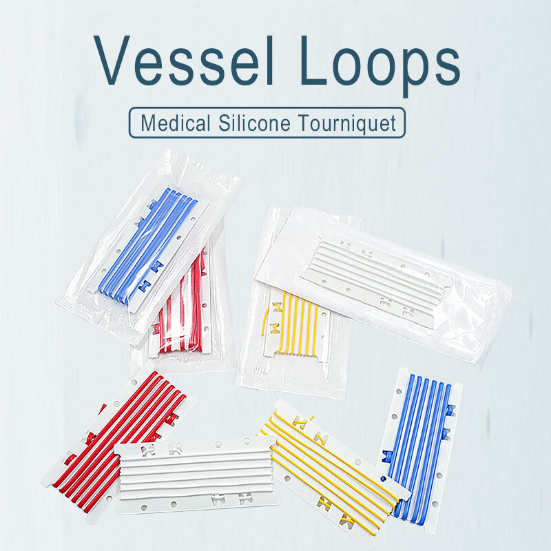 Califed 8/4PCS Vessel Loop High-quality Vascular Ties Medical Grade Silicone Accessories Set New
