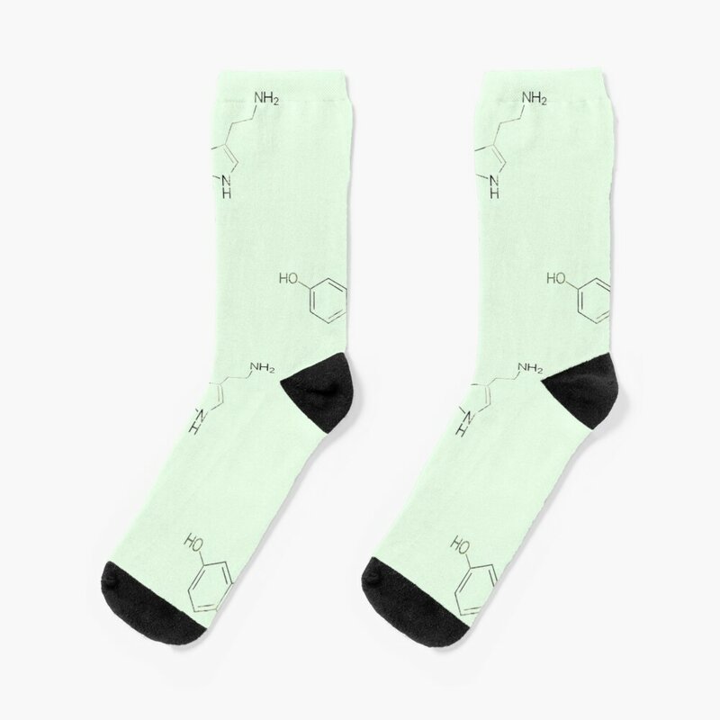 ถุงเท้ารัดกล้ามเนื้อเซโรโทนินสำหรับผู้หญิงถุงเท้าโครงสร้างทางเคมีของเซโรโทนิน