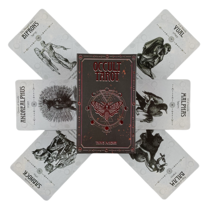 Карты оккультиста Таро, 78 колодов, издание гадания с англоязычными видениями, игры в игры
