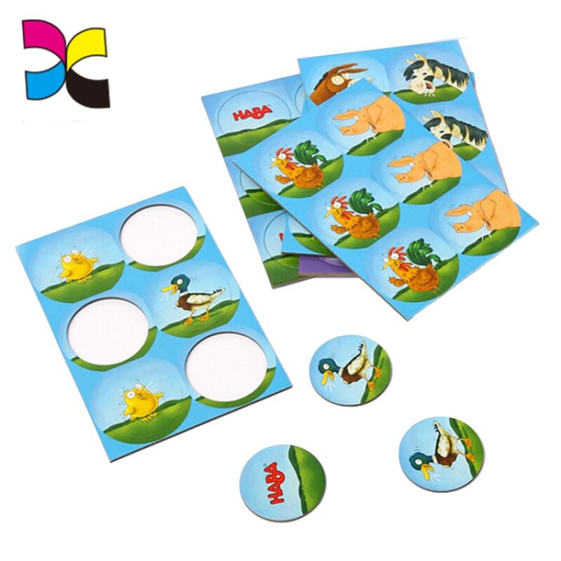 Персонализированные круглые картонные игровые карты оптом с логотипом на заказ