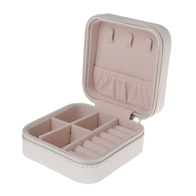 M2EA Aksamitne pudełko na biżuterię Naszyjnik Kolczyki Pierścionki Organizator do przechowywania kosmetyków Wielokolorowy