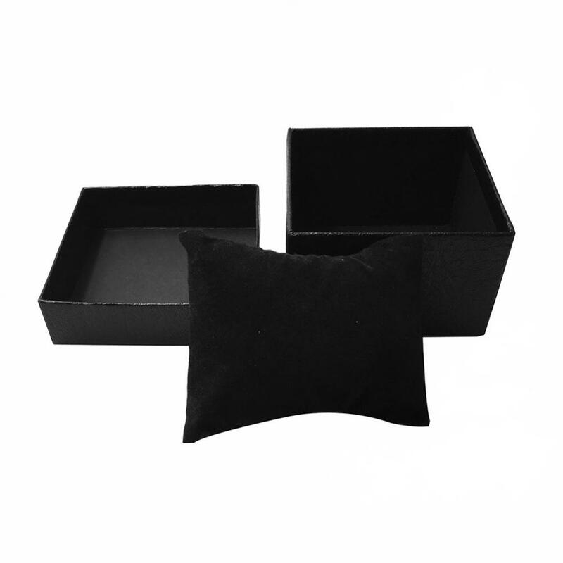 Single Watch Gift Box with Pillow Cushion Faux Leather Jewelry Wrist Watches Holder Display Storage Box Organizer Case Gift