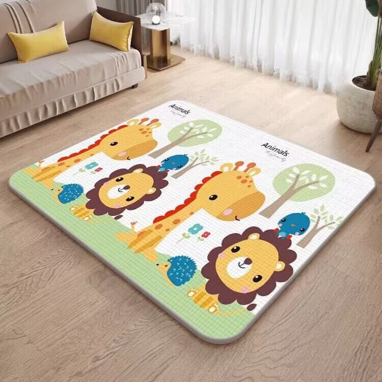 New Style 1cm Epe Play Mat for Children's Safety Mat Environmentally Friendly Thicken Baby Crawling Play Mats Folding Mat Carpet