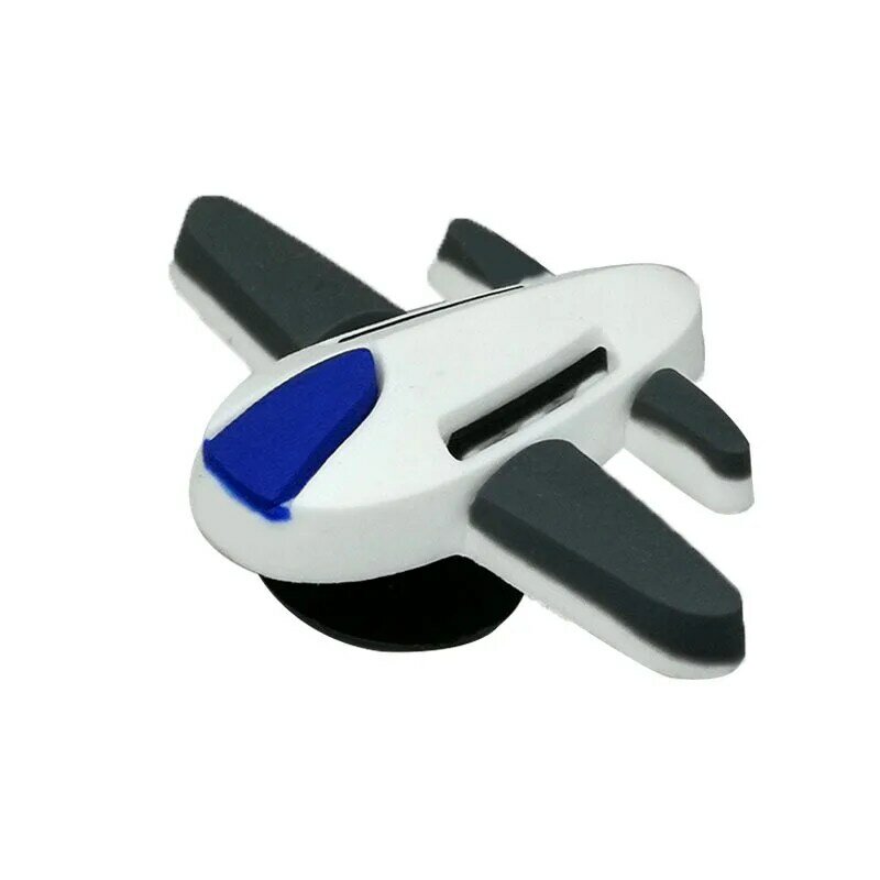3D Aircraft Car Rocket Hole Shoe Accessories Children PVC Sandals DIY Decoration Detachable Cartoon Shoe Buckle Kids Gifts 3pcs