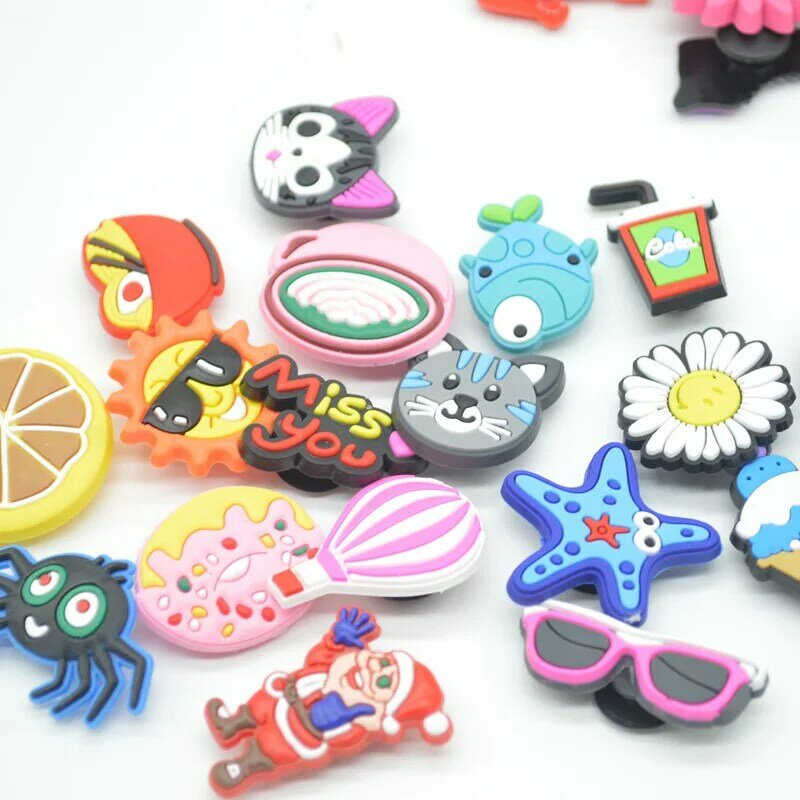 600 Pack Random PVC Shoe Charms Decorations for Boys Girls Kids Teens Holiday and Party Favors Gifts