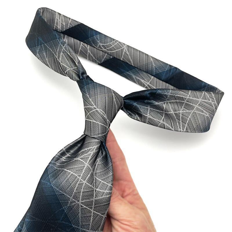 Mode 8cm Herren Krawatten gestreifte Tupfen formale klassische Business Krawatte Jacquard gewebte Krawatten für Männer Bräutigam Hochzeits feier