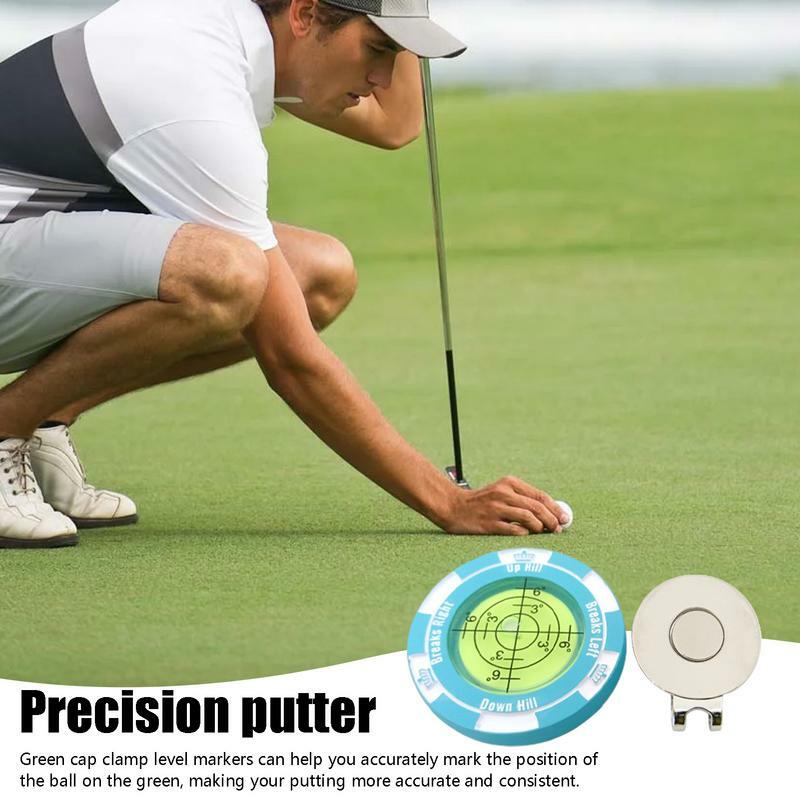 Golf Club Hat Clip, Cap Marker, Level Meter, High Precision Putting Tools, Golf Supplies, Acessórios