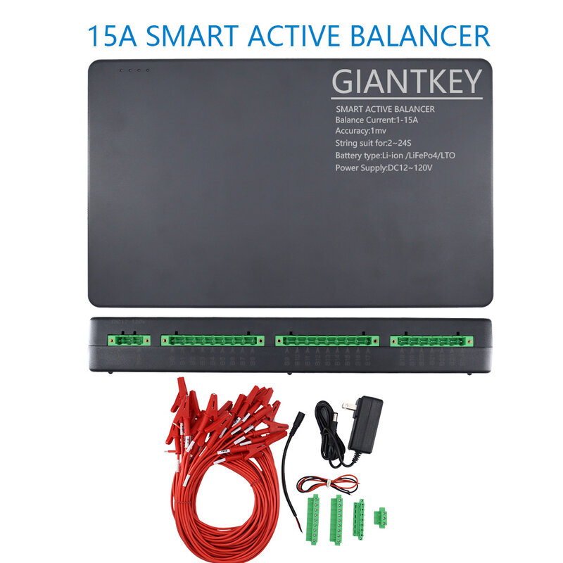 JIKONG-BMS 4A 8A 10A 15A Smart Active Balance 4S 8S 10S 16S 20S 22S 24S li-on Lifepo4 LTO Cell Bluetooth APP equilibrador ecualizador