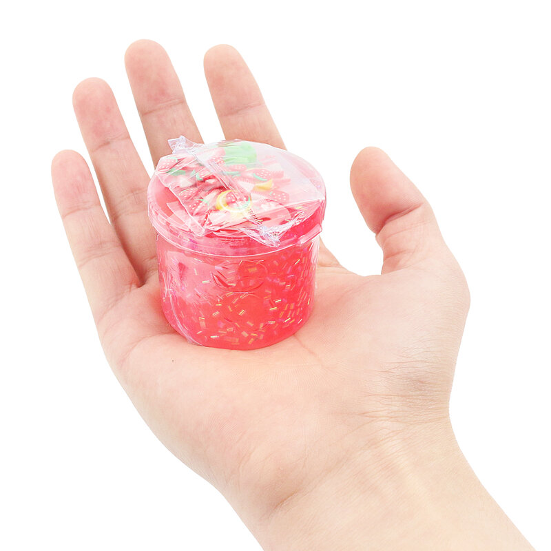 1 pz 70ml Slime Kit con mirtilli e foglie, liscio e morbido, antistress e ansia giocattolo melma colorato-gli accessori sono casuali