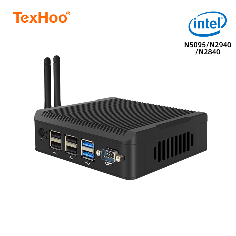 TexHoo Mini Itx Industrial Motherboard Pc Linux Ubuntu 2Com 2Lan Industrial Server Mini Computer