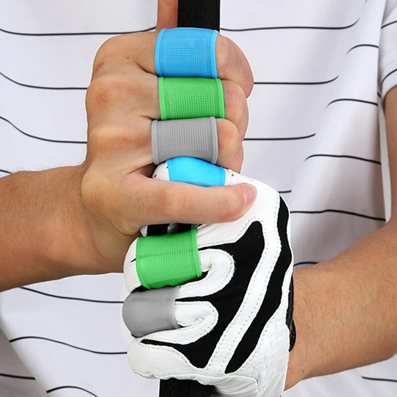 8PCS Non-Slip Basketball Tennis Baseball Sports Finger Band Hand Protector Support Golf Finger Sleeves Silicone