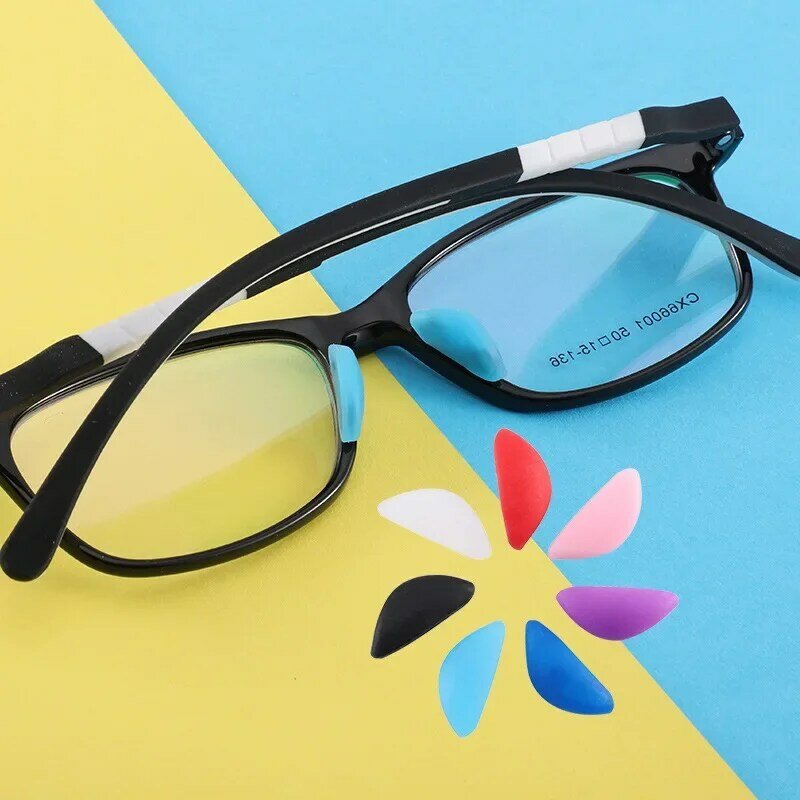 5คู่/แพ็ค Anti-Slip ซิลิโคน Nose Pads สำหรับแว่นตา Push บนแผ่นจมูกซ่อมเครื่องมือสำหรับแว่นตาแว่นตากันแดดแว่นตาอุปกรณ์เสริม