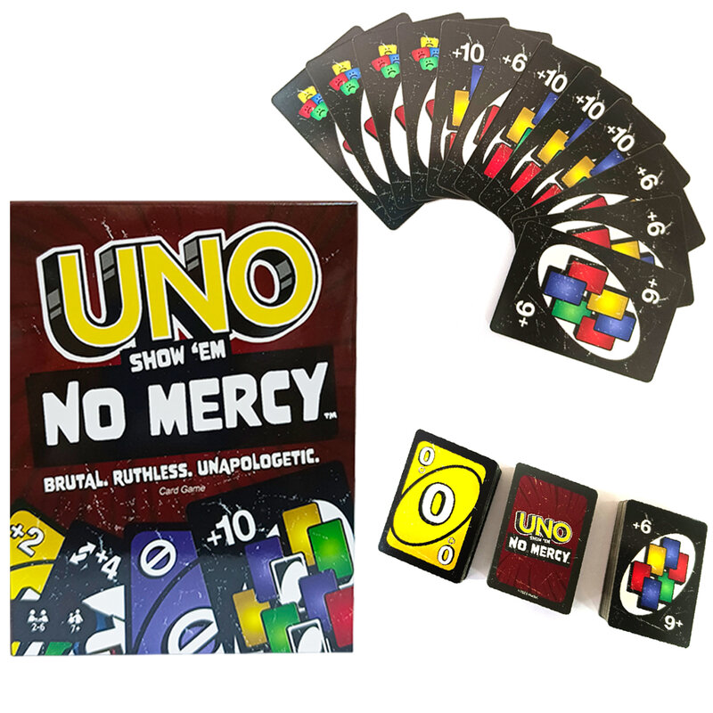 Одна застежка! Настольная Игра UNO Card Game uno No милосердия Супер Марио Рождественская настольная игра для конфет подарок на день рождения игрушка