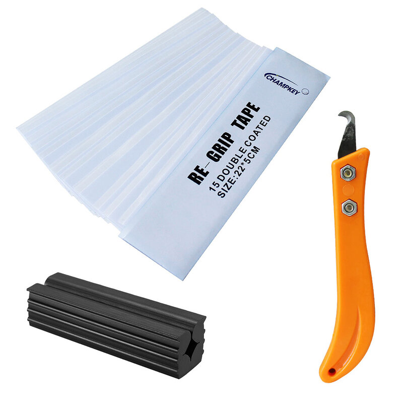 Golf Club Regripping Kit Double Coated Re-Grip Tape Hook Blade Rubber Vise Clamp Remover Tool Golf Regrip Accessories