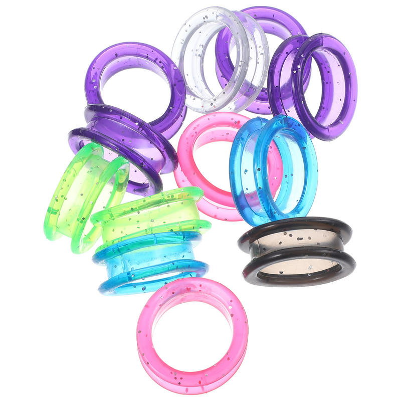 Силиконовые кольца, кольца для волос, ножницы для собак, кольца для ножниц, вставки для колец, силиконовое защитное кольцо (случайный цвет)