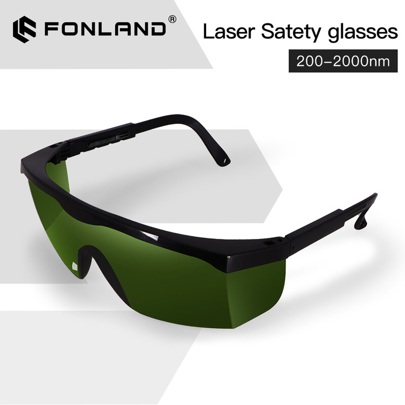 FONLAND-200nm-2000nm 레이저 마킹 및 각인 용 눈 보호 안경, 보호 케이스 포함