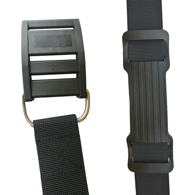 Cinturino per serbatoio BCD per immersioni subacquee cinturino per serbatoio con fibbia a camma in plastica adattatore per supporto piastra posteriore