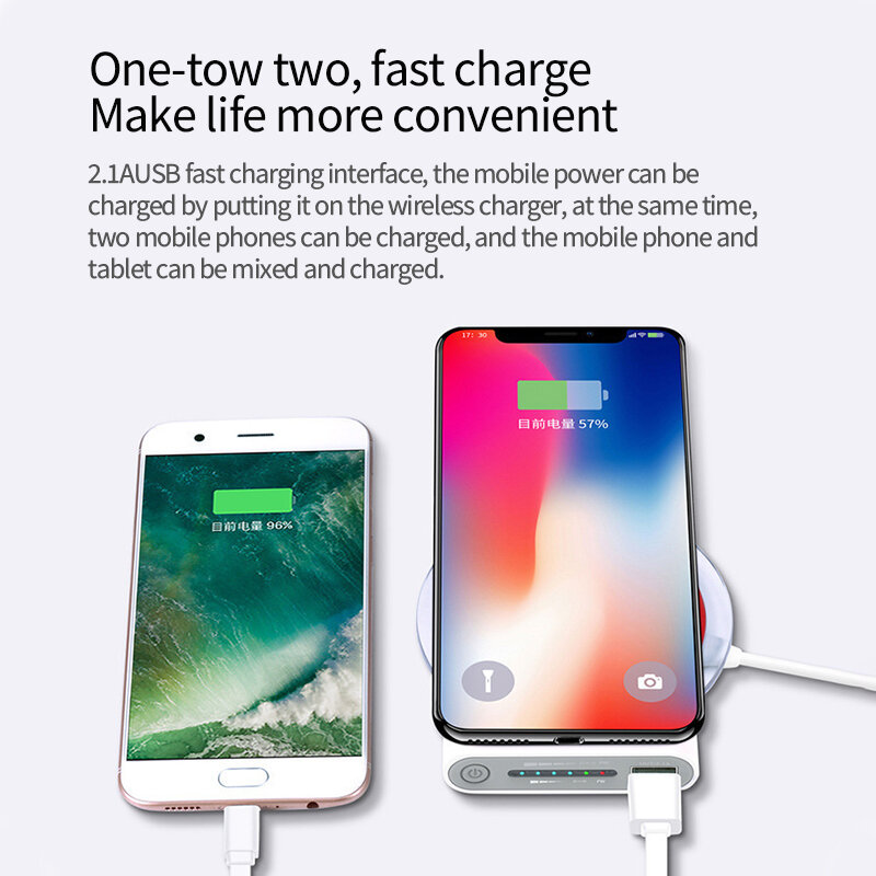 Xiaomi-Banque d'alimentation à charge rapide sans fil, ultra-grande capacité, mince et portable, universel, livraison gratuite, 200000mAh