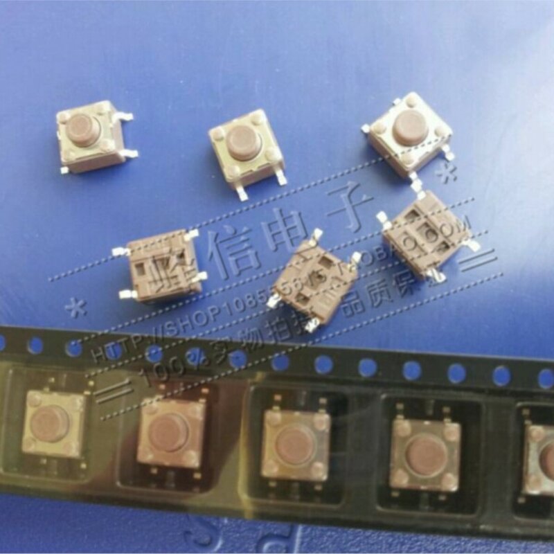 20 Buah Taiwan Kompor Induksi AC LCD Tombol Sakelar Mikro-gerakan Patch 4 Kaki Saklar Sentuh 6*6*5 Saklar