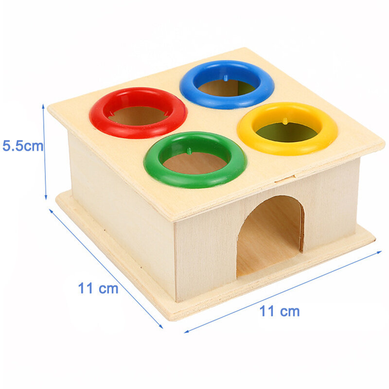 Wooden Hammering Ball Game Knocks Toys Montessori For Children Board Puzzle Game for Boys and Girls Family