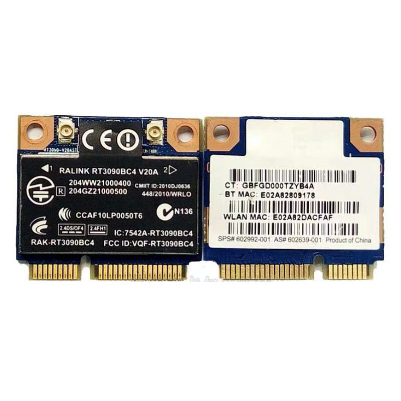 Ralink RT3090BC4 WiFi N Bluetooth 3.0 Card PCI-e 300M 602992-001 802.11n WIFI Thẻ WLAN RT3090