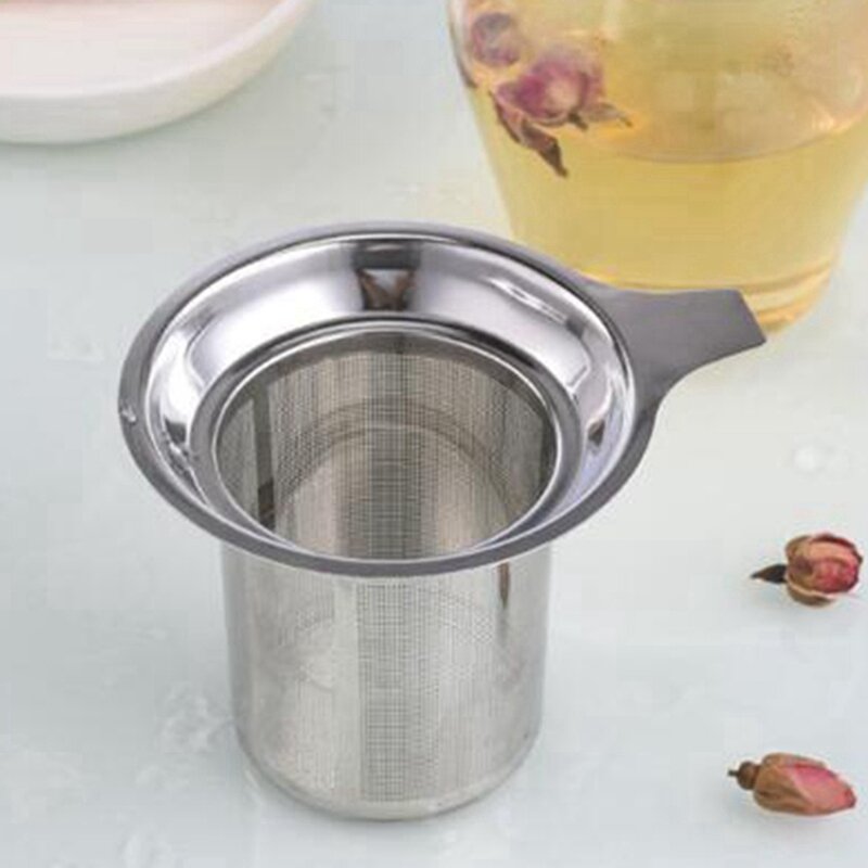 3X infusore per tè in rete riutilizzabile in acciaio inossidabile colino per tè teiera foglia di tè filtro per spezie bicchieri accessori da cucina