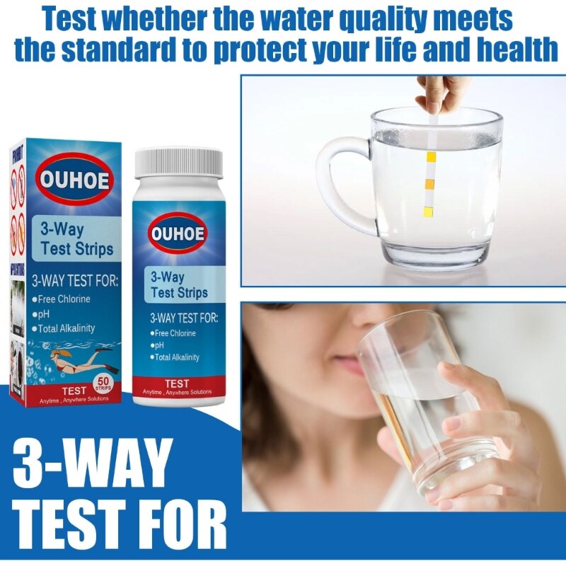 Papel prueba agua para acuarios, calidad sal, bromonitrato, PH, piscina