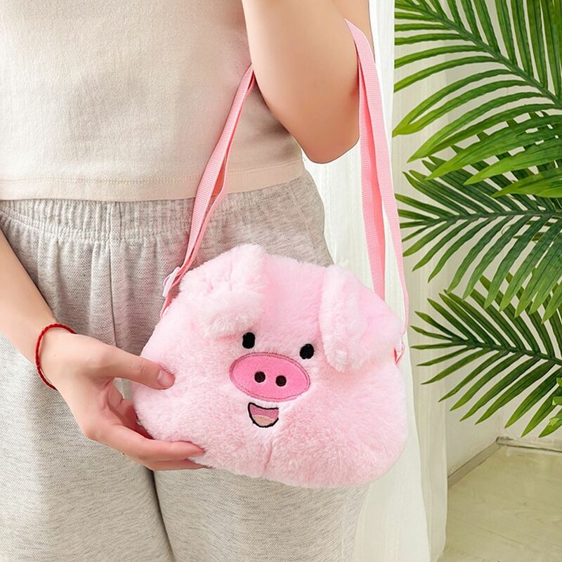 Bear Girl Crossbody Bags Cartoon Plush Coin Purse Panda Frog Single Shoulder Bag Plush Doll Bag Children Bag Women Handbag Bag