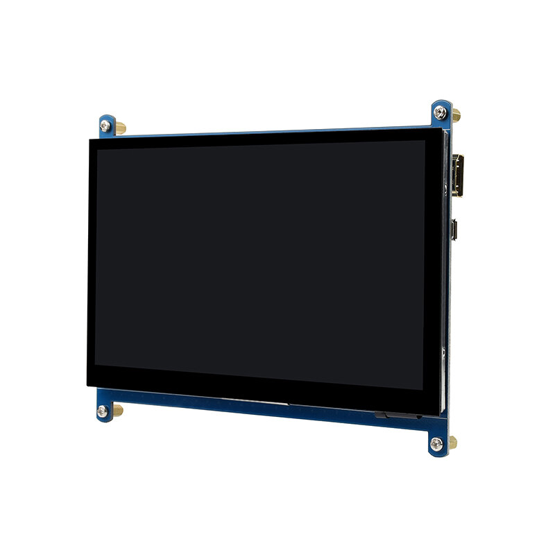 Ecrã lcd de 7 polegadas para raspberry pi, compatível com ecrã táctil capacitivo multi-sistema, resolução 1024x600
