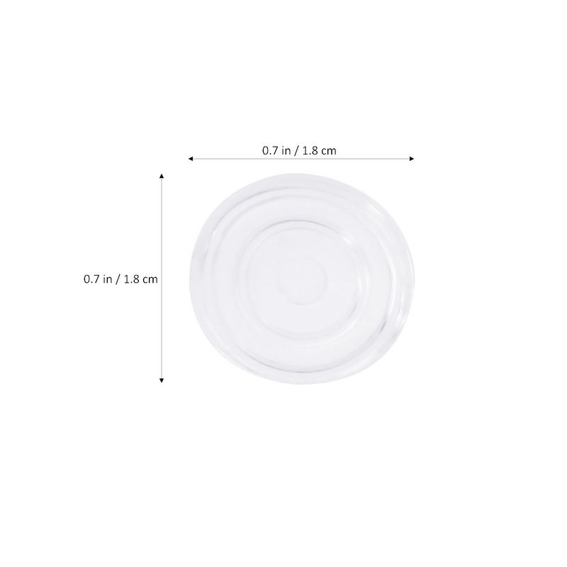18/30pcs Anti Slip Non Slip Furniture Pads Round Shape Glass Table Non-Slip Pad Transparent Plastic Rubber Fixed Tempered