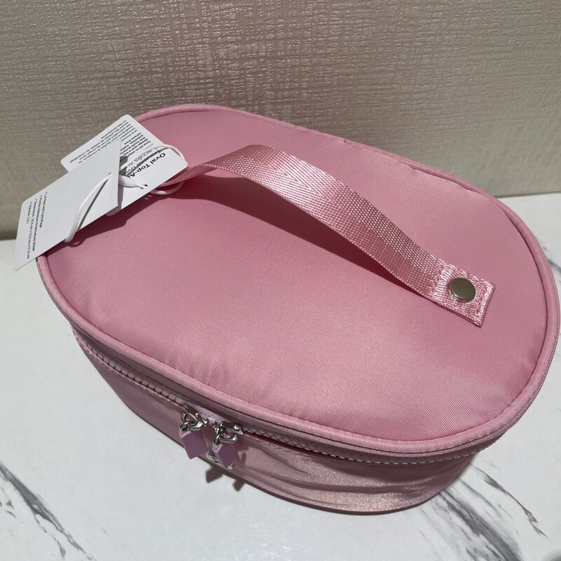 Fashion Oval Top-Access Kit High Quality Women Cosmetic Bag Casual Style BagsWaterproof Makeup Bags Travel Portable Gym bags