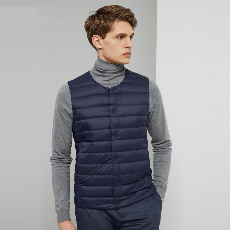 NewBang – Gilet en duvet de canard pour homme, Gilet en tissu mat, coupe-vent Ultra léger sans manches, vêtement d'extérieur