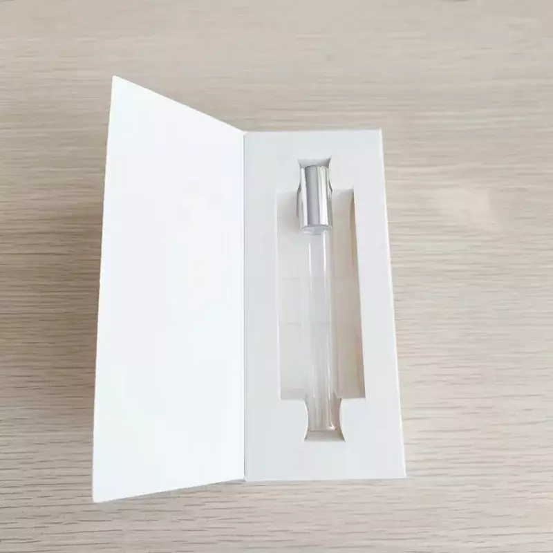 Caja de regalo personalizada, caja de papel de cartón blanco para embalaje de botellas de perfume