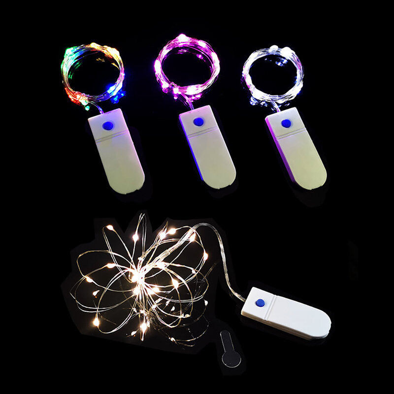 LED Copper Wire String Lights Outdoor Waterproof Bottle Light Bedroom Festival Wedding Party Fairy Christmas Decoration Lamps