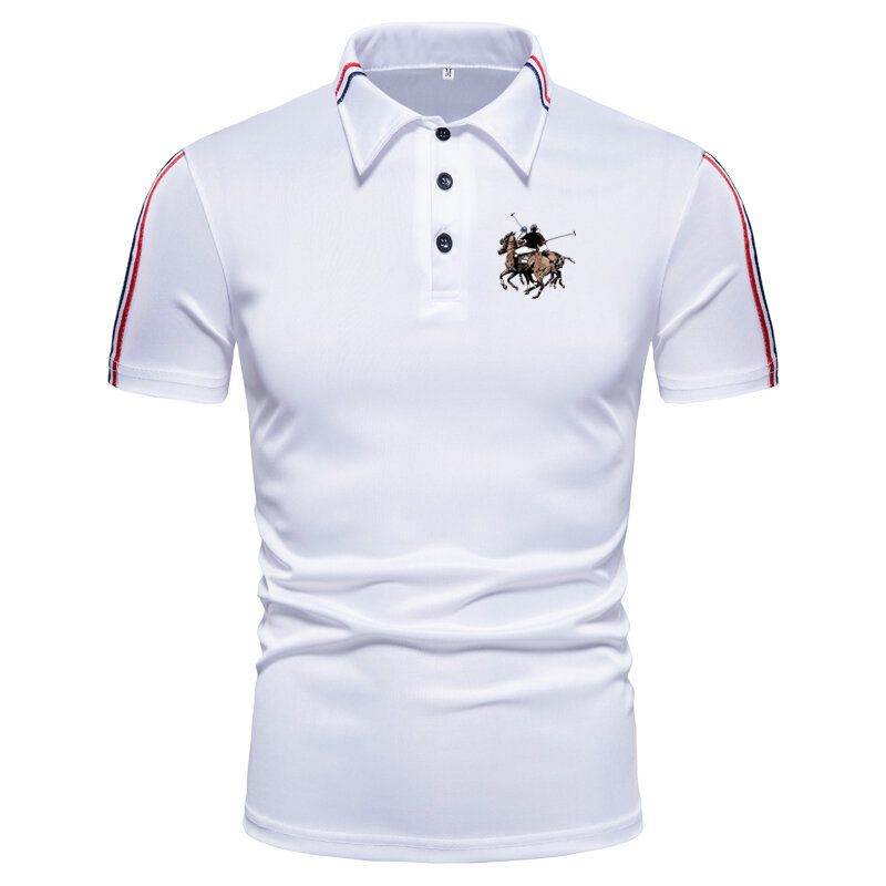 HDDHDHH Brand Top Polo Shirts For Men Printing Golf Logo Tees New Summer Business Casual Clothes