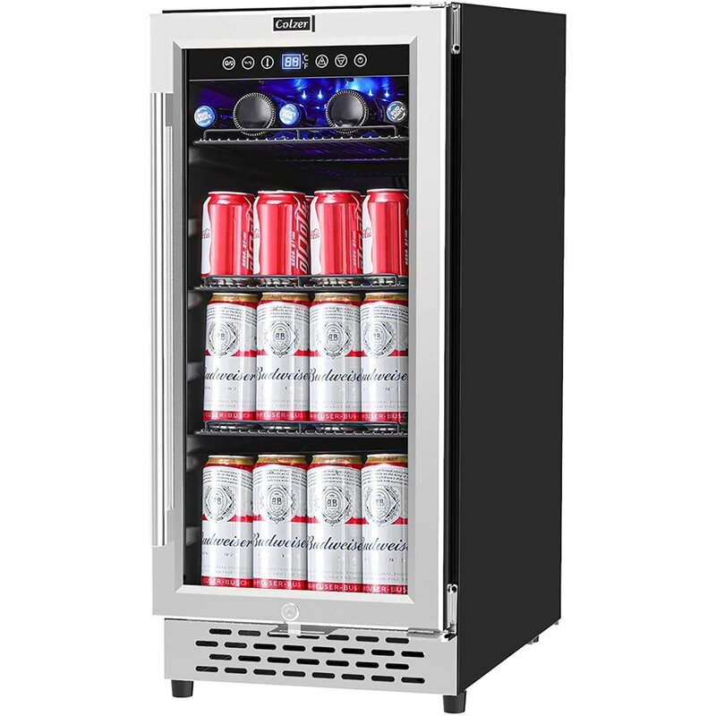 유리 문짝 음료 냉장고, 15 인치, 2023 신제품