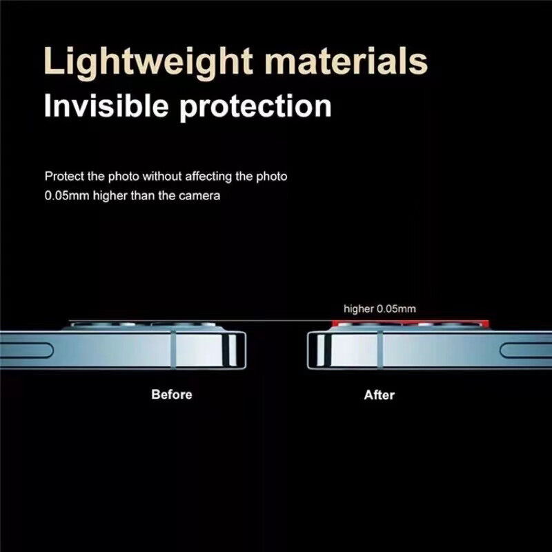 1PC Camera Lens Protector for iPhone 14 Pro Max Case Steel Protector Camera for iPhone 14 PRO PLUS Lens Film Nano Adsorption