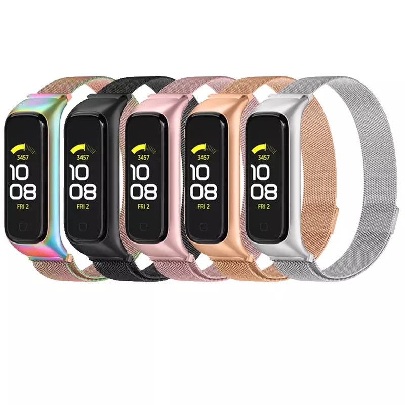Metal Loop Band para Samsung Galaxy Fit 2, Strap Wristband, Pulseira Magnética, Substituição Pulseira, R220