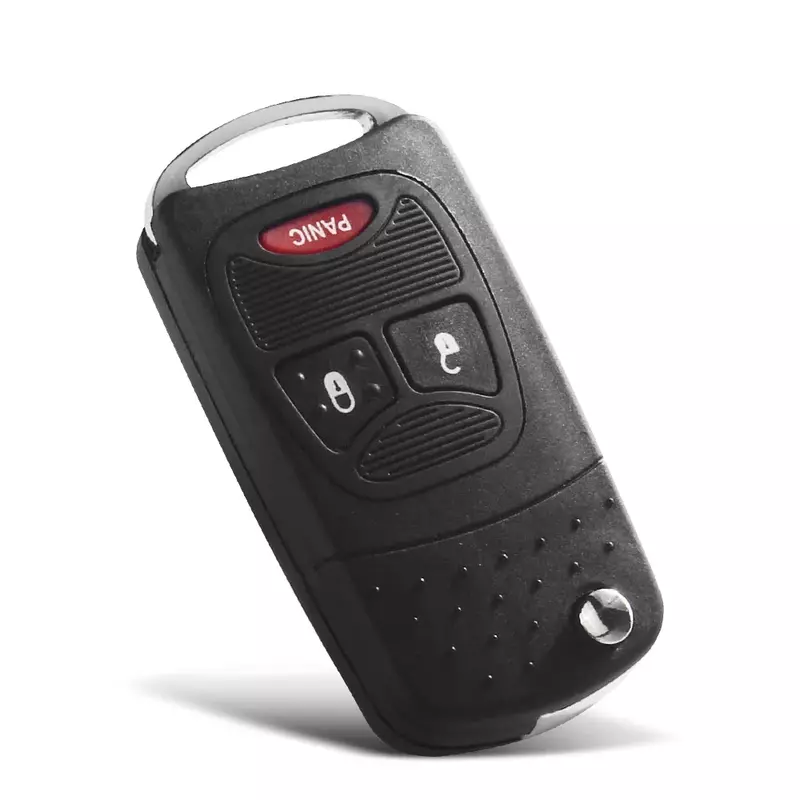 Chaveiro-Modificado Flip Car Shell chave remoto, Fob, 3 botões, Fob, Jeep, Dodge Ram, 1500, calibre, Nitro Ram, 2500, 3500