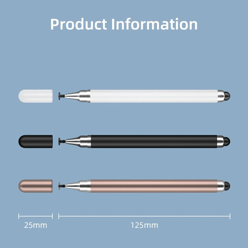 Uniwersalny rysik 2 w 1 dla iOS Android dotykowy długopis rysunek pojemnościowy ołówek dla iPad Samsung Xiaomi Tablet inteligentny telefon