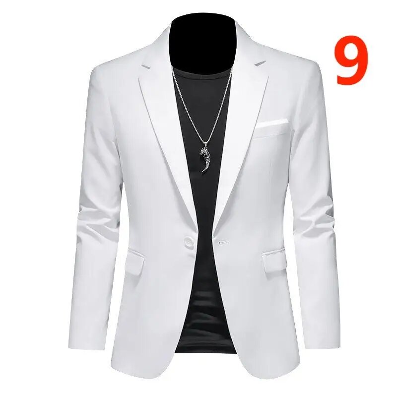 ZPMN02 blazer de alta gama para hombre, traje pequeño informal de negocios, traje profesional de talla grande, traje formal delgado para padrino de boda