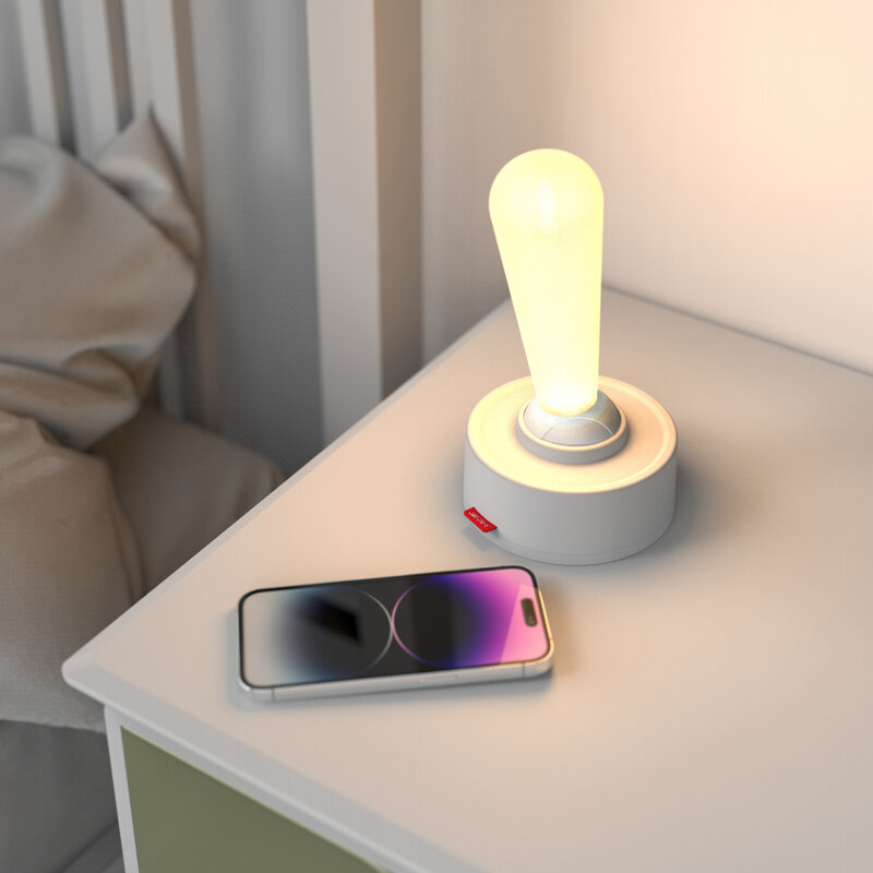 Luz de ambiente de cabecera de dormitorio interior para el hogar, luz de pared sin cableado de carga USB, decoración de luz nocturna de silicona