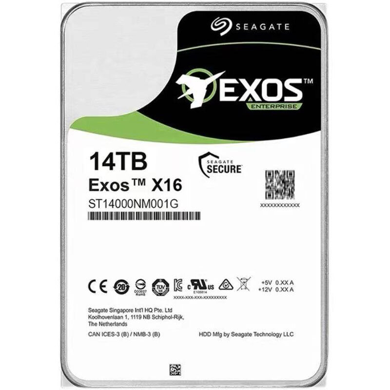Новый жесткий диск Sea-gate 14 ТБ HDD Exos X16 ST14000NM001G 14T SATA 6 Гб/с 7200 об/мин 256 МБ кэш 3,5 дюйма Жесткий диск для ПК для корпоративного сервера