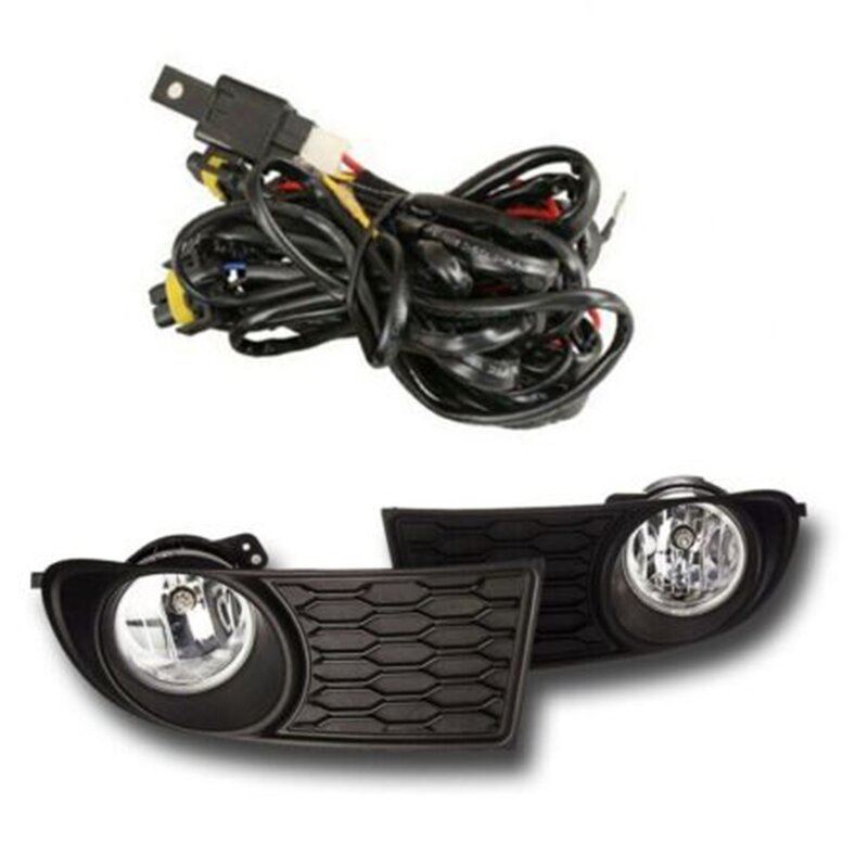 1Set Front Bumper Fog Lights W/Switch/Harness/Relay/Wiring for Journey 2010-2020 68079850AB 68079851AB 05182026AA