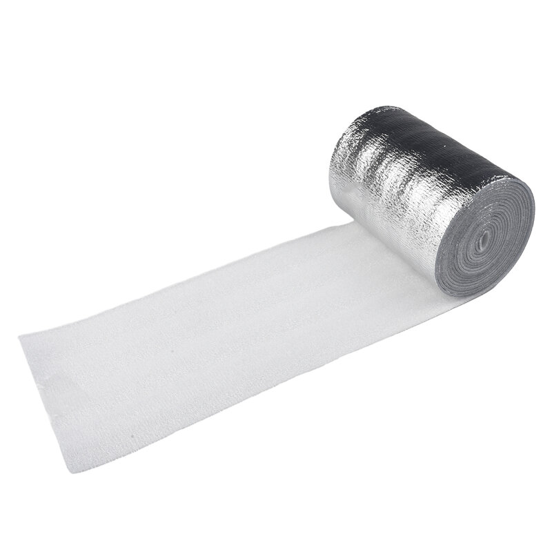 1 Roll Of  PET Aluminized Film Wall Thermal Insulation Reflective Film Aluminum Foil Thermal Insulation Film  5m*0.2m*3mm
