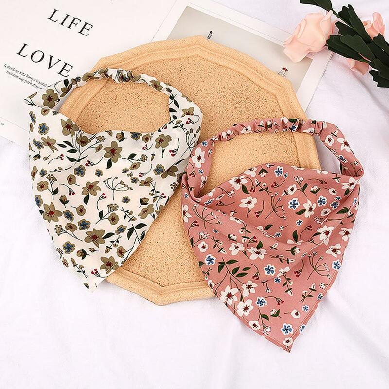 Unique Hair Band Scarf Polyester Headwear Scarf Lightweight Exquisite Bright-colored Hair Band Scarf Decorative
