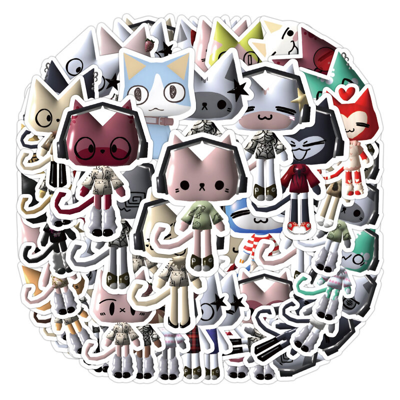 10/30/52 szt. Zabawna naklejka Anime Inoue Toro śliczna naklejki z kreskówek deskorolka na bagaż DIY Graffiti dziewczyna Gradient naklejka dla zabawka dla dzieci