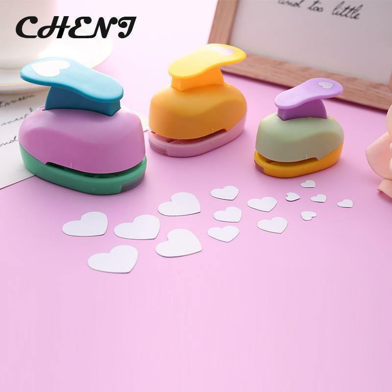 Heart Hole Punch DIY Embossing Device Children's Embossing Machine Manual Paper